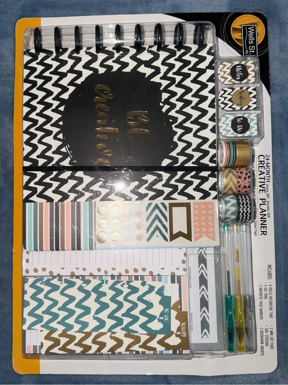 Creative Planner Kit - Black & Teal Accents from 2019-2020